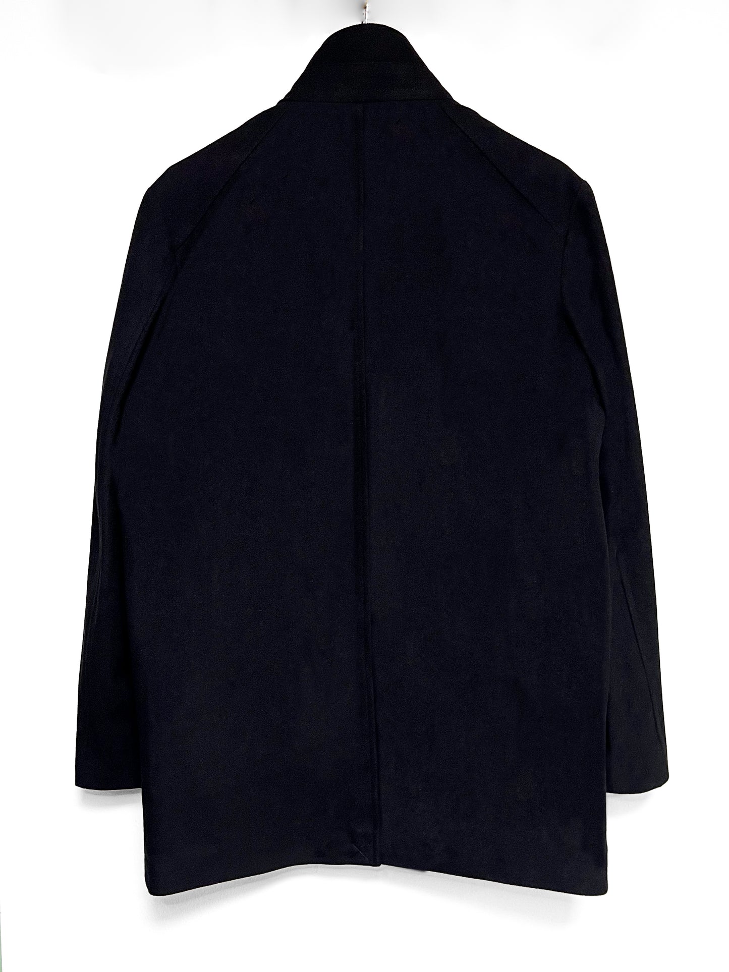 Helsingborg funnel neck wool mix coat - Black