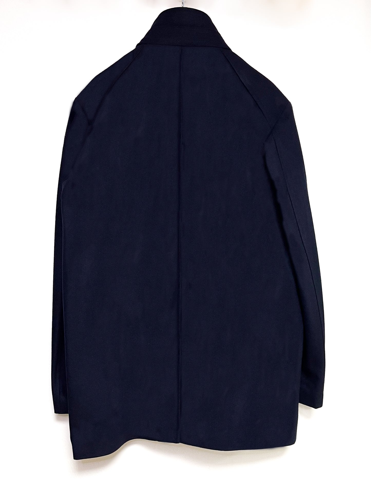 Helsingborg funnel neck wool mix coat - Navy