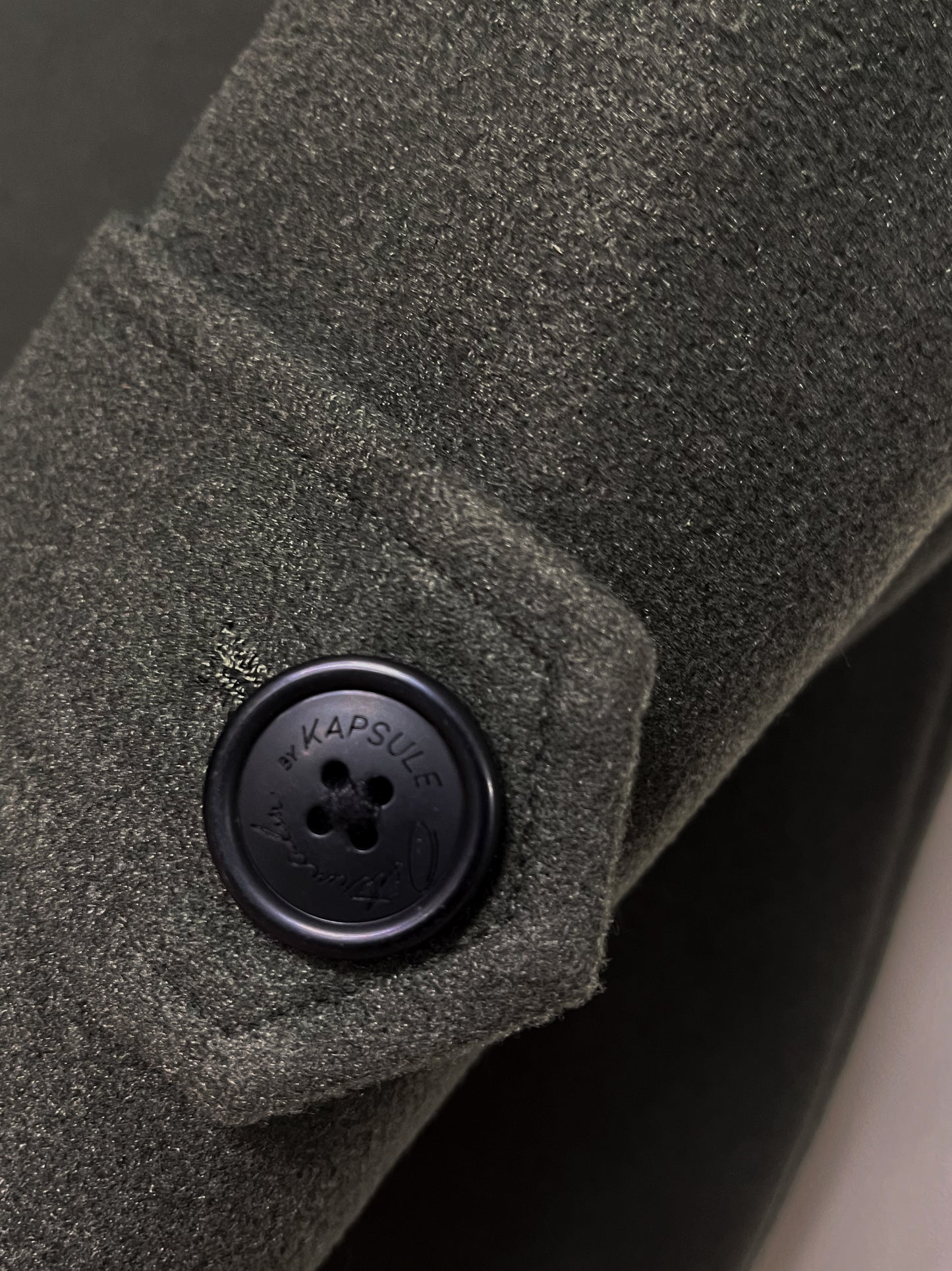 Ragnar reefer faux wool - Khaki