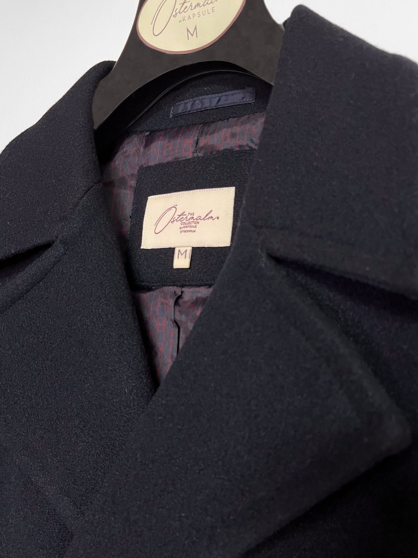 Ragnar reefer faux wool - Navy