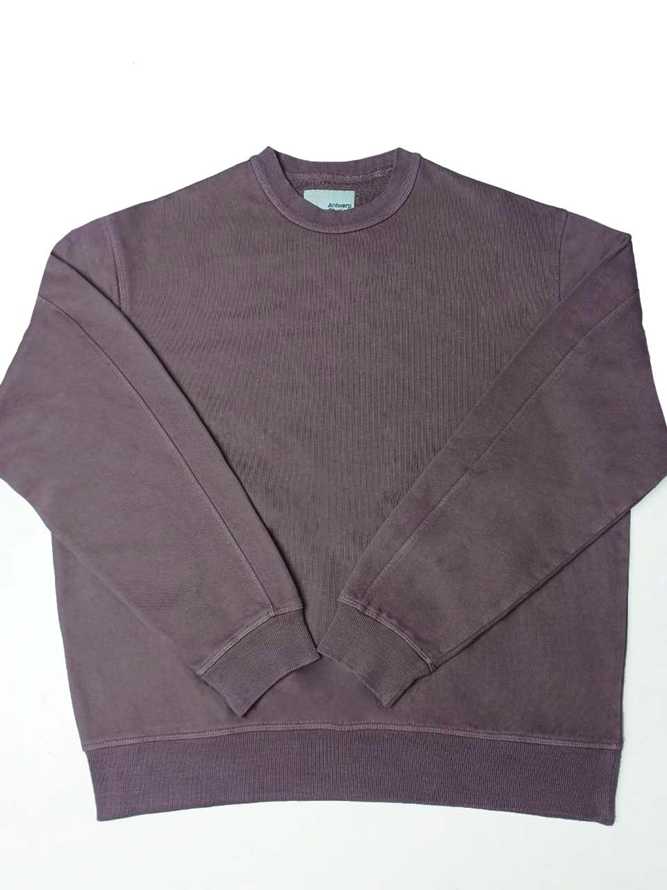 ANTWERP STUDIOS: Thor Garment Dyed Sweatshirt – Blackberry