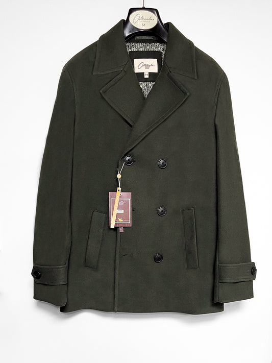 Ragnar reefer faux wool - Khaki