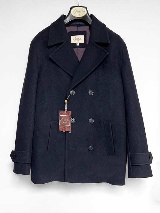 Ragnar reefer faux wool - Navy