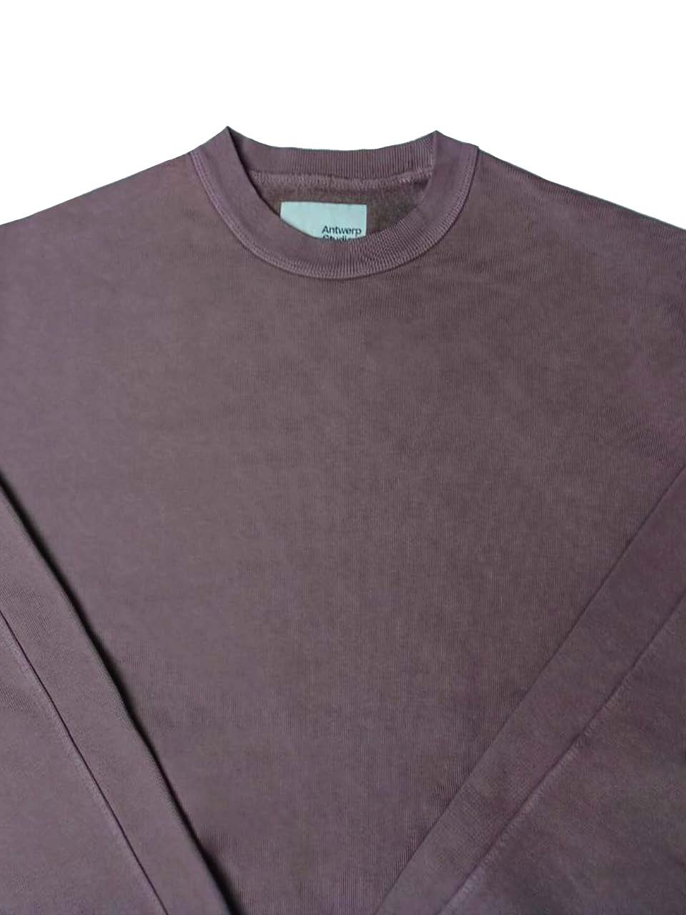 ANTWERP STUDIOS: Thor Garment Dyed Sweatshirt – Blackberry