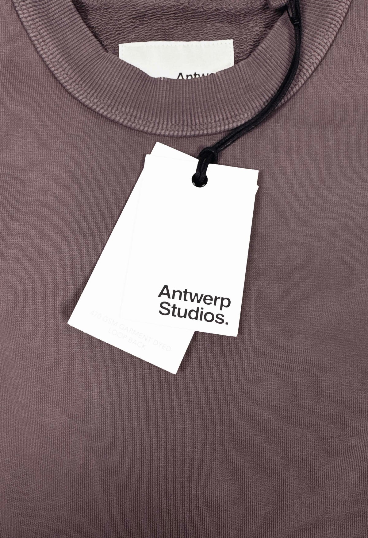 ANTWERP STUDIOS: Thor Garment Dyed Sweatshirt – Blackberry
