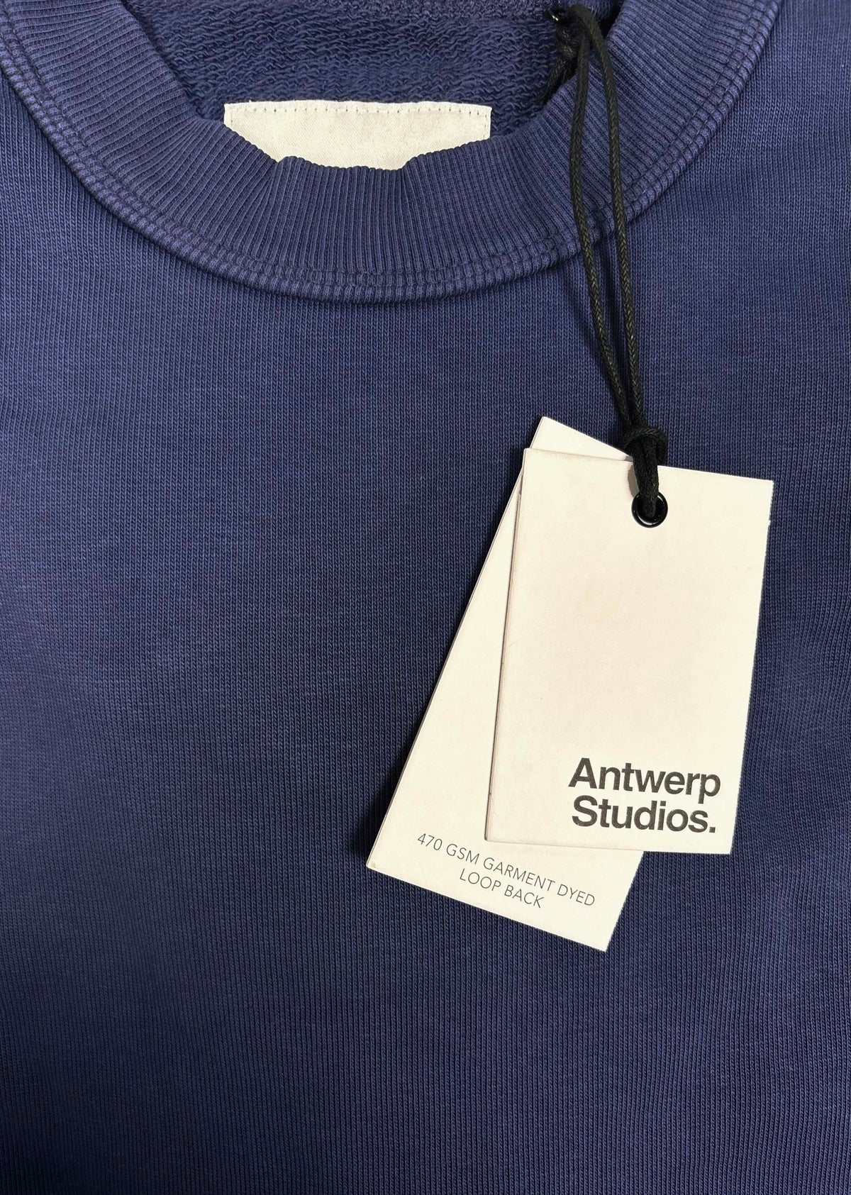 ANTWERP STUDIOS: Thor Garment Dyed Sweatshirt – Indigo